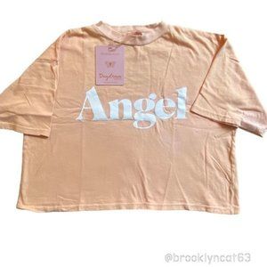 Dolls Kill Daydream Nation Angel Tee Shirt Coral M